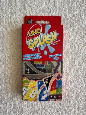 UNO Splash Waterproof Clear Game Cards - Colorful Deck